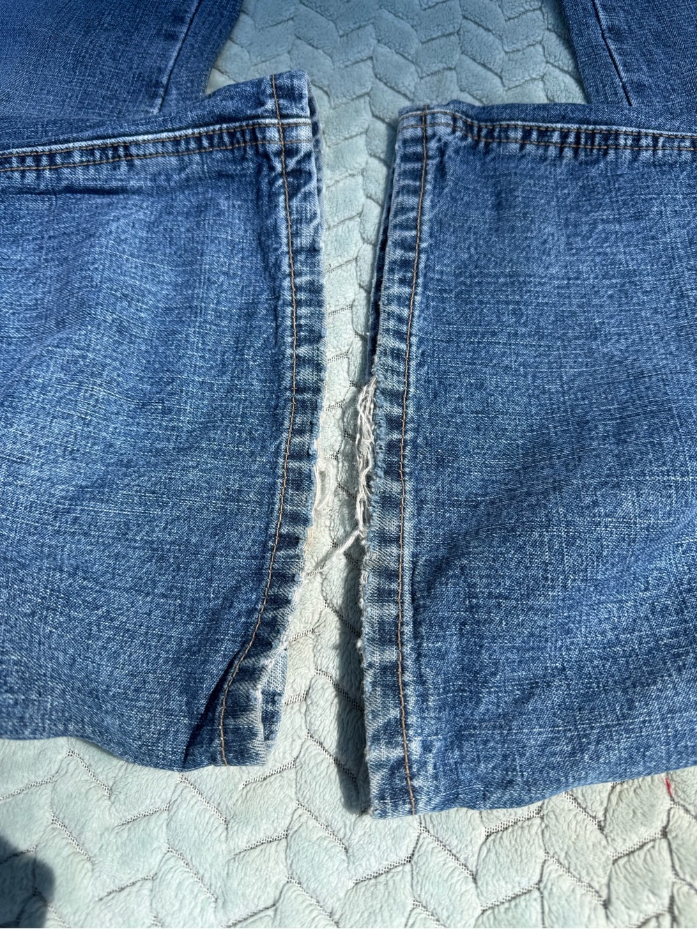 Vintage Y2K Hydraulic Jeans 100% Cotton Rigid Denim Blue Size 10 Wide Flare - Picture 11 of 14